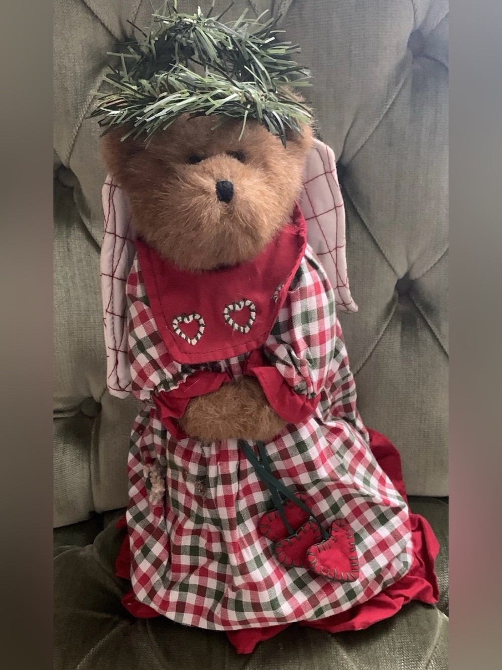 Boyds Bears The Head Bean Collection Janessa  #744121 12” Christmas Prim Country
